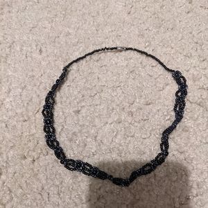 Black bead choker